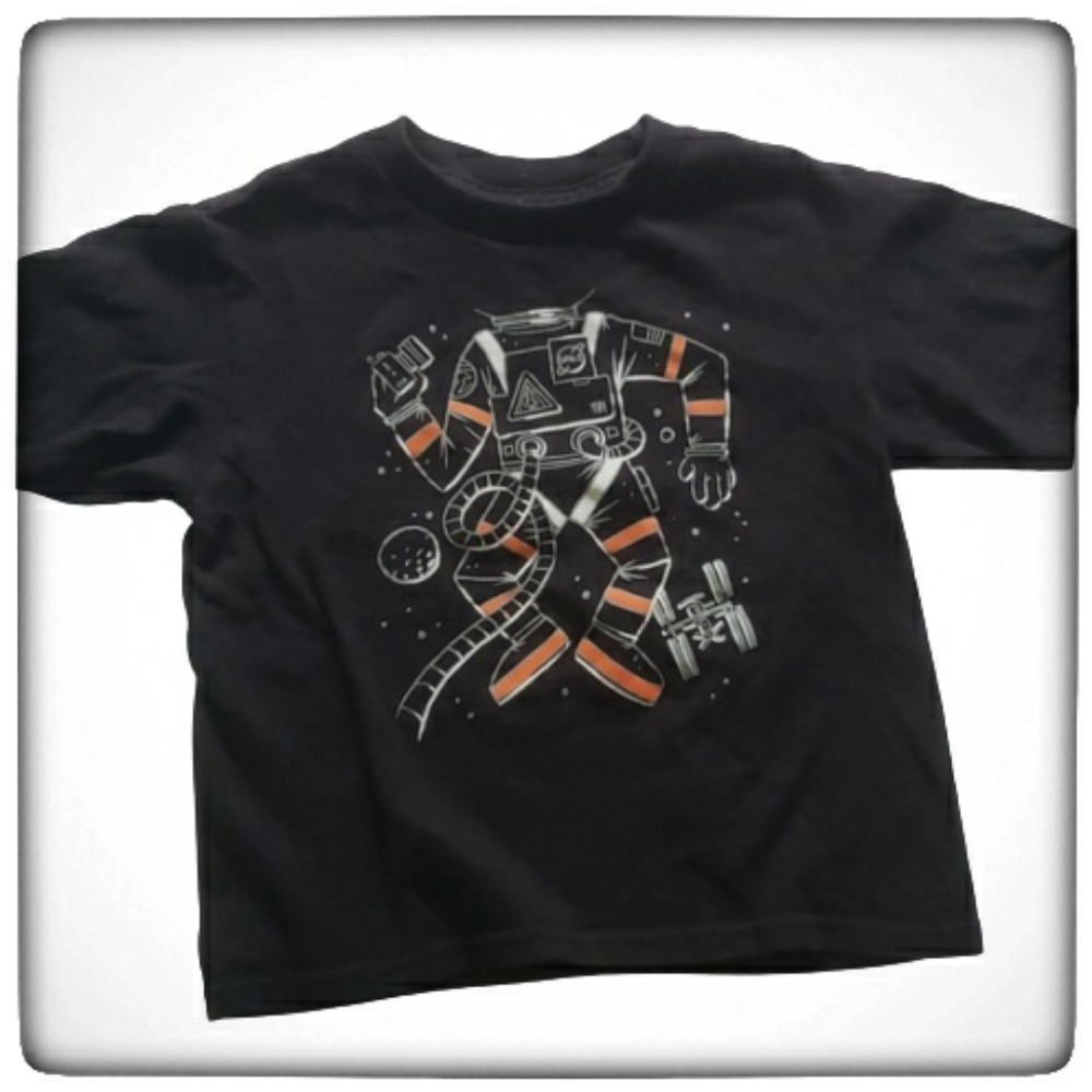 Boys Space Astronaut Shorsleeve Tshirt